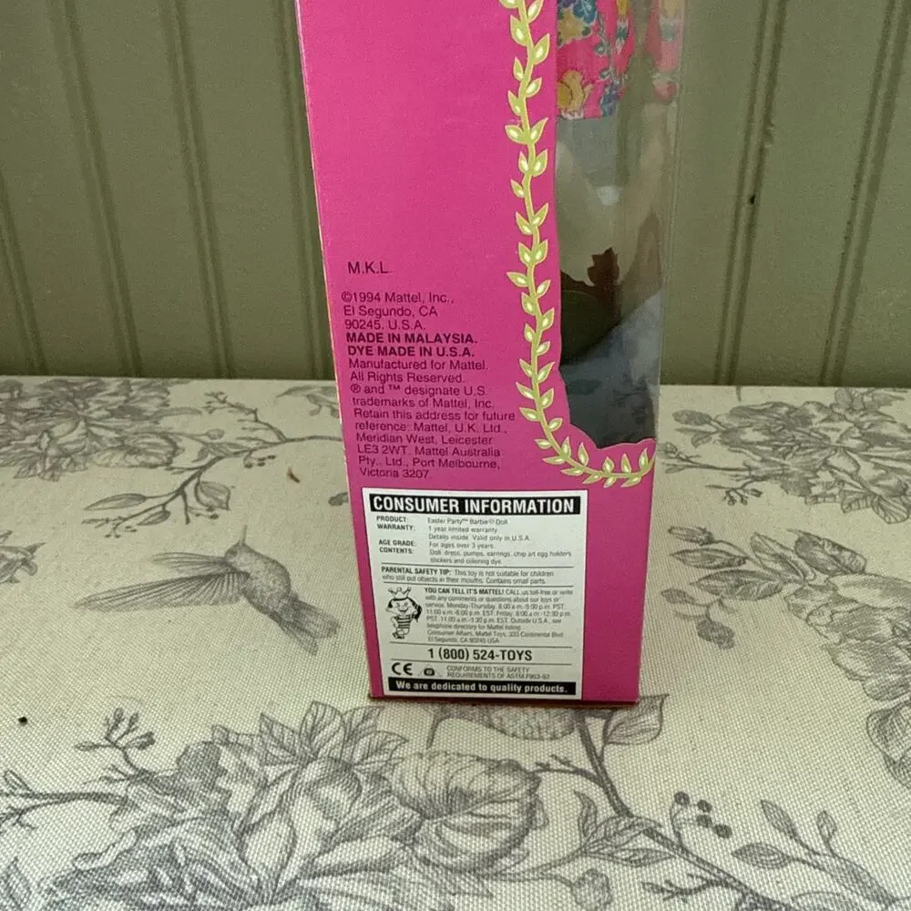 Vintage 1994 Mattel Barbie Doll Easter Party Barbie Special Edition Blonde